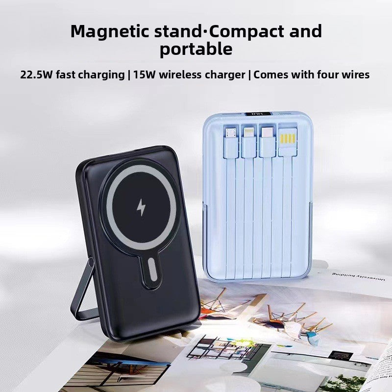 Magnetic Power Bank with Digital Display and Fast Charging