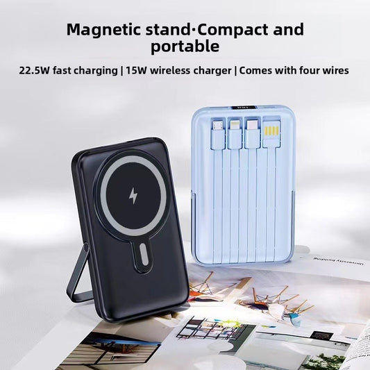 Magnetic Power Bank with Digital Display and Fast Charging