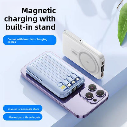 Magnetic Power Bank with Digital Display and Fast Charging