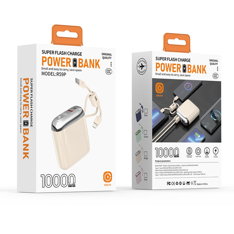 Mini Fast-Charging Power Bank with Large Capacity