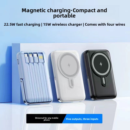 Magnetic Power Bank with Digital Display and Fast Charging